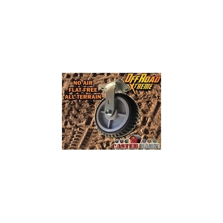 Casterhq All Terrain 8" RIGID Caster (Flat Free) CB-ATRC8